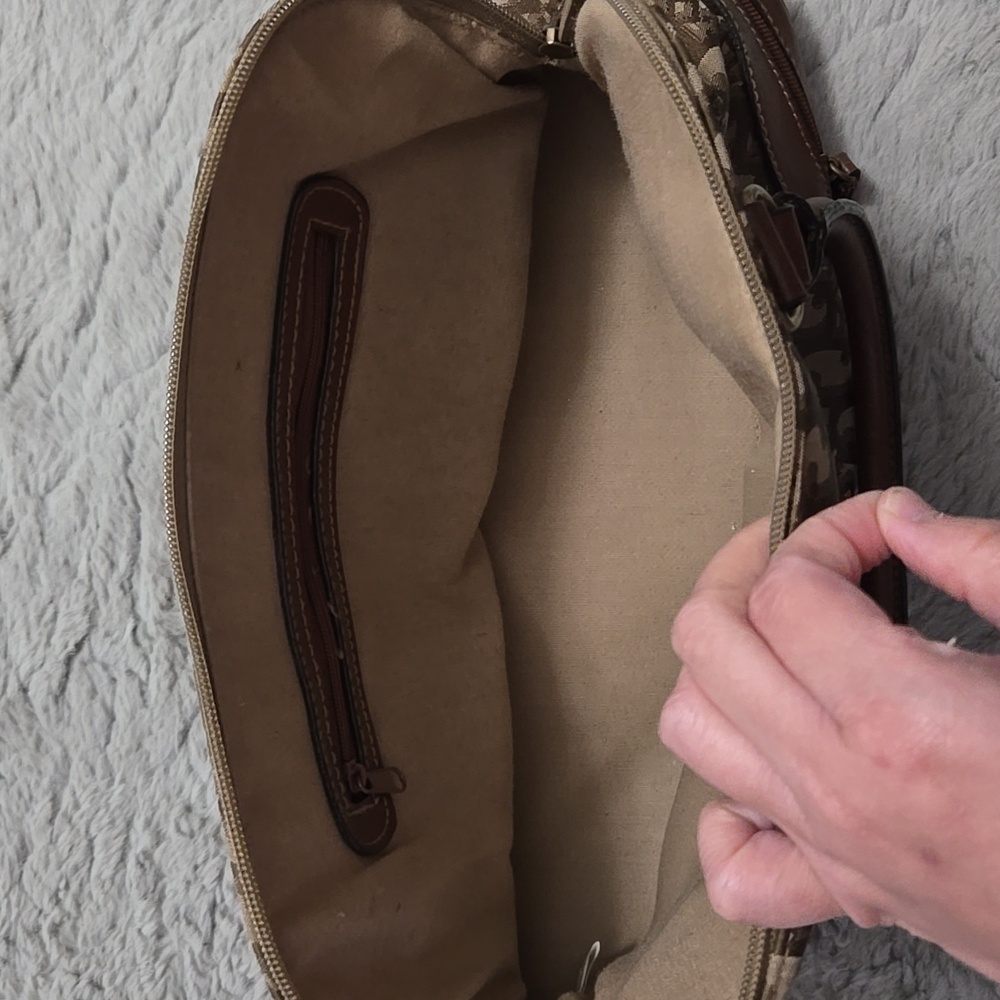 Rosetti Brown Monogram Handbag - image 8